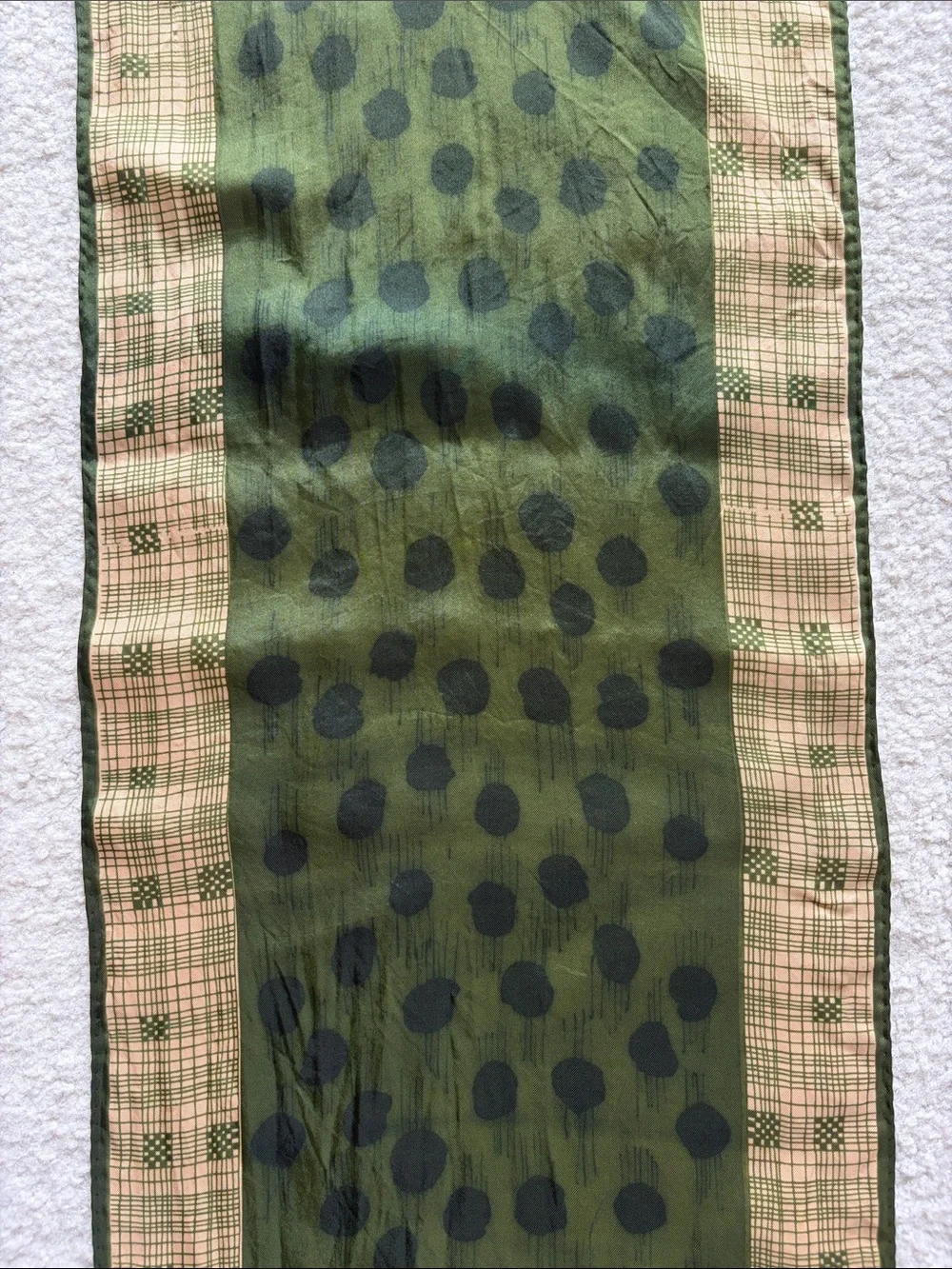 Green/Tan Scarf